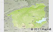 Physical Map of Sidhi, semi-desaturated