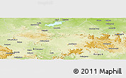 Physical Panoramic Map of Surguja (Ambikapur)