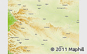Physical 3D Map of Ahmadnagar