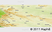 Physical Panoramic Map of Ahmadnagar