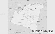 Silver Style 3D Map of Aurangabad