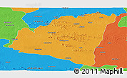 Political Panoramic Map of Aurangabad