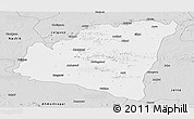 Silver Style Panoramic Map of Aurangabad