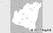 Gray Simple Map of Aurangabad
