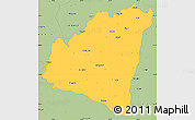 Savanna Style Simple Map of Aurangabad
