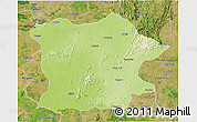 Physical 3D Map of Bhandara, satellite outside