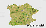 Satellite 3D Map of Bhandara, single color outside