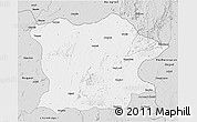 Silver Style 3D Map of Bhandara