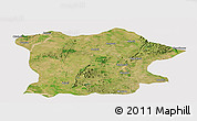 Satellite Panoramic Map of Bhandara, cropped outside