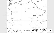 Blank Simple Map of Bhandara