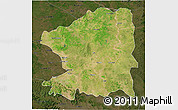 Satellite 3D Map of Chandrapur, darken