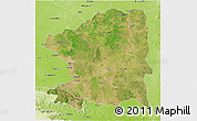 Satellite 3D Map of Chandrapur, physical outside