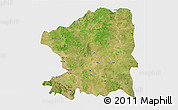 Satellite 3D Map of Chandrapur, single color outside
