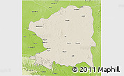 Shaded Relief 3D Map of Chandrapur, physical outside