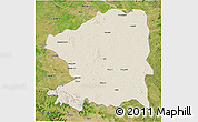 Shaded Relief 3D Map of Chandrapur, satellite outside