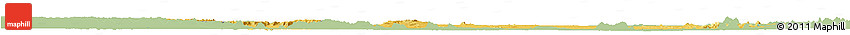 Savanna Style Horizon Map of Chandrapur, single color outside