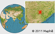 Satellite Location Map of Chandrapur