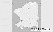 Gray Map of Chandrapur, single color outside