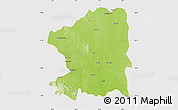 Physical Map of Chandrapur, cropped outside