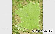 Physical Map of Chandrapur, satellite outside