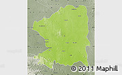 Physical Map of Chandrapur, semi-desaturated