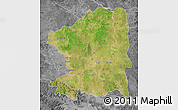 Satellite Map of Chandrapur, desaturated