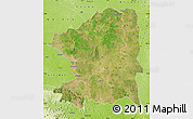 Satellite Map of Chandrapur, physical outside
