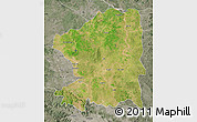 Satellite Map of Chandrapur, semi-desaturated