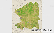 Satellite Map of Chandrapur, shaded relief outside
