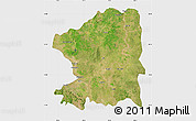 Satellite Map of Chandrapur, single color outside