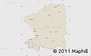 Shaded Relief Map of Chandrapur, cropped outside