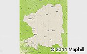 Shaded Relief Map of Chandrapur, physical outside