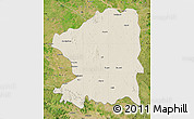 Shaded Relief Map of Chandrapur, satellite outside