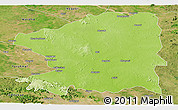 Physical Panoramic Map of Chandrapur, satellite outside