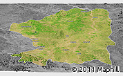 Satellite Panoramic Map of Chandrapur, desaturated