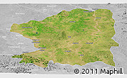 Satellite Panoramic Map of Chandrapur, lighten, desaturated