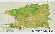 Satellite Panoramic Map of Chandrapur, lighten