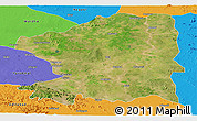 Satellite Panoramic Map of Chandrapur, political outside