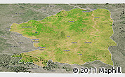 Satellite Panoramic Map of Chandrapur, semi-desaturated
