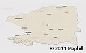 Shaded Relief Panoramic Map of Chandrapur, cropped outside