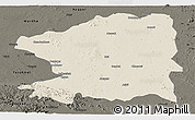 Shaded Relief Panoramic Map of Chandrapur, darken