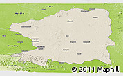 Shaded Relief Panoramic Map of Chandrapur, physical outside