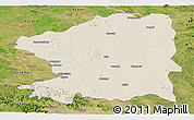 Shaded Relief Panoramic Map of Chandrapur, satellite outside