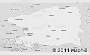 Silver Style Panoramic Map of Chandrapur