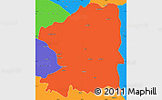 Political Simple Map of Chandrapur