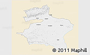 Classic Style 3D Map of Dhule, single color outside