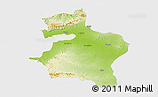 Physical 3D Map of Dhule, single color outside