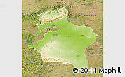 Physical Map of Dhule, satellite outside