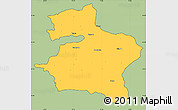 Savanna Style Simple Map of Dhule, cropped outside