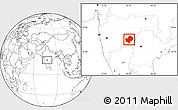Blank Location Map of Latur